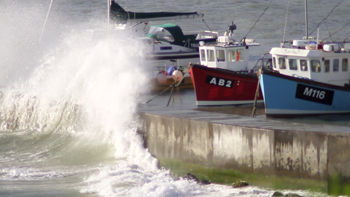 Boats in New Quay Harbour